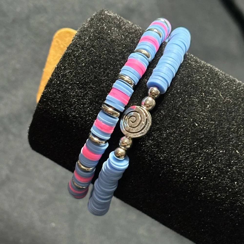 🌹 Handmade clay bracelet